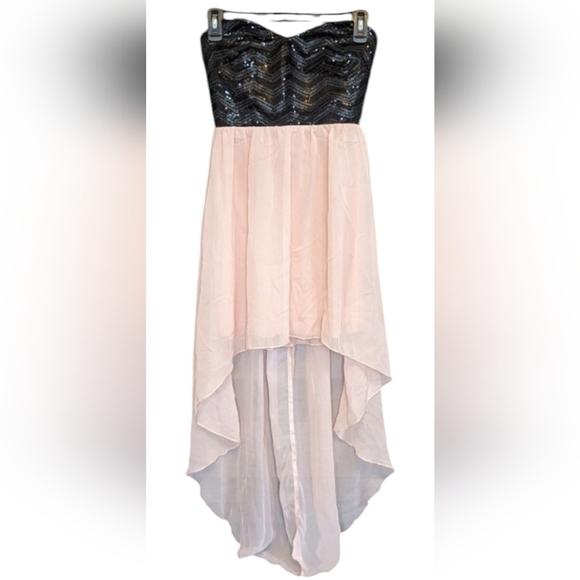 Trixxi Sequin High Low Dress - Picture 4 of 14